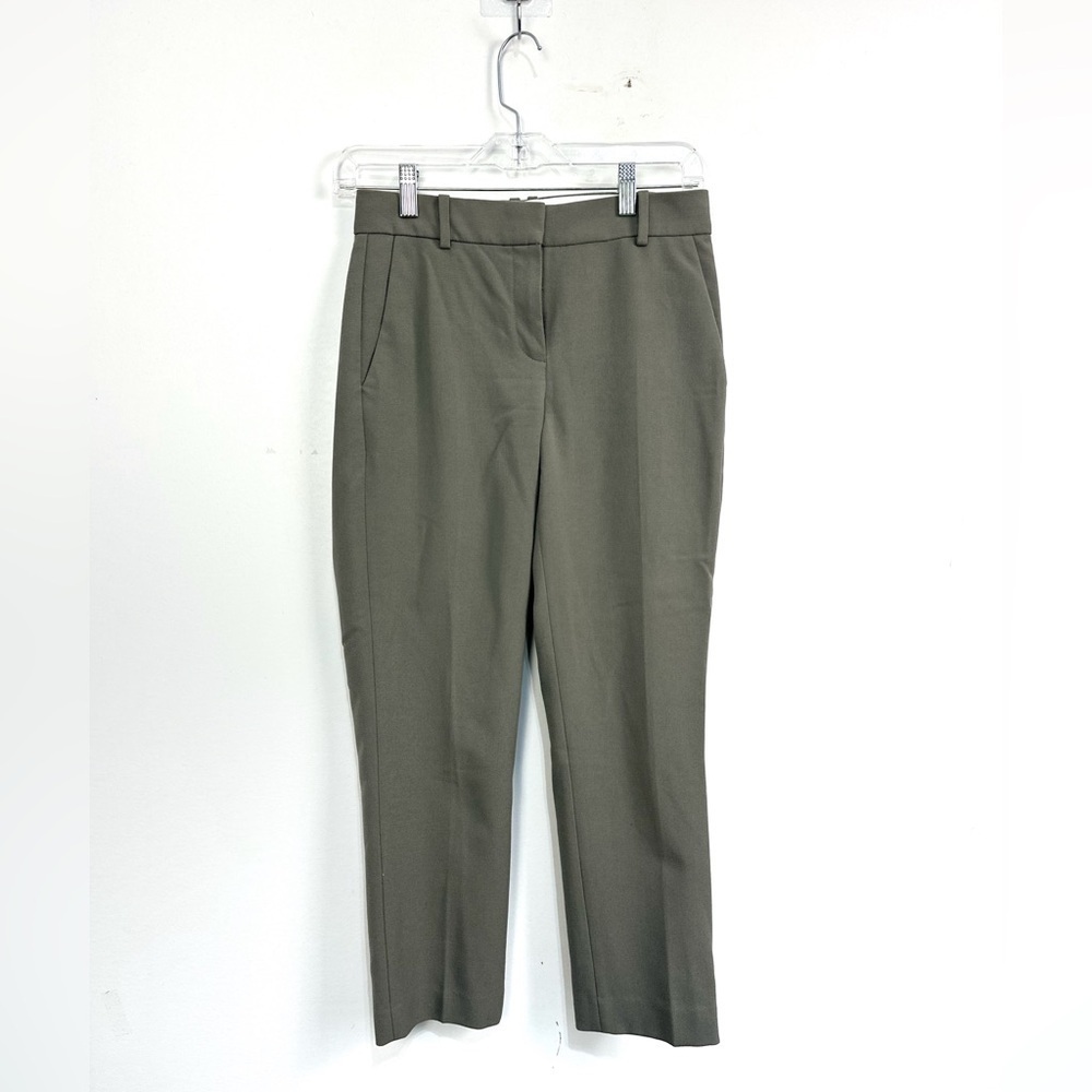 Aritzia Babaton Classic Trouser Pant in Leaf Green Sz 00